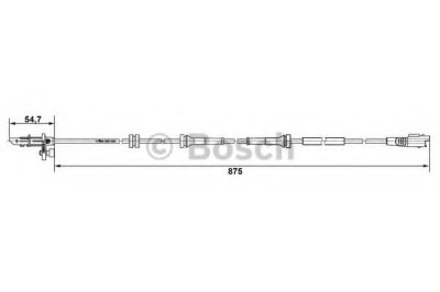 Senzor ABS / turatie roata PEUGEOT EXPERT Tepee (VF3V) (2007 - 2016) BOSCH 0 265 007 790 foto
