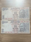 Bancnota India 10 Rupii anul 2006,2008