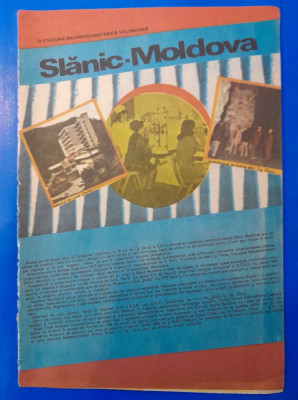 1985 Reclamă statiune SLANIC MOLDOVA comunism 24x16 cm epoca aur BACAU foto