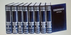 Mihai Eminescu, Opere Complete, editie de lux, 8 volume, sigilate