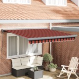 vidaXL Marchiză Retractabilă Portocalie și Maro 350x250 cm