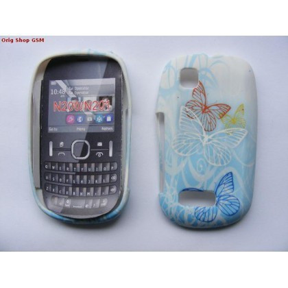 Husa silicon cu model Nokia Asha 200 Butterfly bulk
