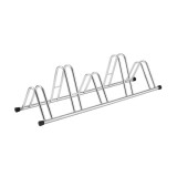 Suport Biciclete Argintiu, 5 Biciclete, 138x42x38 cm, Depozitare Sigura