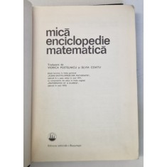 MICA ENCICLOPEDIE MATEMATICA de VIORICA POSTELNIC , SILVIA COATU ,