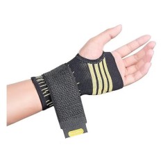 Suport pentru incheietura mainii Thx4Cooper, M, negru, mustar