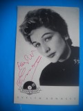 HOPCT 1602 EVELYN KUNNEKE -GERMANIA -ACTORI/ARTISTI-AUTOGRAF-CIRCULATA