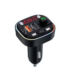 Modulator auto QC77, Handsfree, USB, FM, Bluetooth, 3.1A foto