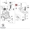 Rezervor ulei original Peugeot Jet Force - Jet Force C-Tech (carburator) - Jet Force WRC - Jet Force TSDI (injectie) 2T LC 50cc