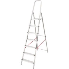 Scara aluminiu, Master, 6 trepte, platforma, max 125 kg, 2.15 m GartenVIP DiyLine