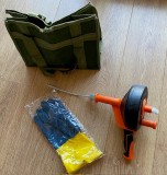 Drain cleaning auger 10m - spirală desfundat țevi cu geantă si mănuși