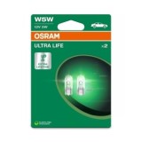 Set 2 Becuri 12V W5W Blister Osram Ultra Life