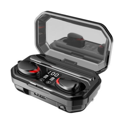 Casca Audio M15 In-Ear, baterie 2000 mAh, Bluetooth TWS 5.1, Pairing automat,Touch Control, True Wireless, Black foto