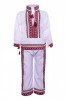 Costum Popular pentru baieti 2 piese, alb 11 ani 146, Oem