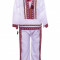 Costum Popular pentru baieti 2 piese, alb 110 5 ani