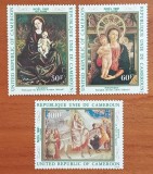 REP.CAMERUNI-1981-&#039;&#039;PICTURI- CELEBRE-RELIGIE&#039;&#039;CRACIUN-81-MADONA cu Pruncul&#039;&#039;-Serie 3v..-MNH NESTAMP. -Calitate EXTRA, Nestampilat