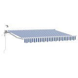 vidaXL Cort electric retractabil Albastru și Alb 2,5 x 2 m 3421237