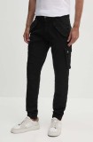 Alpha Industries pantaloni Combat Pant LW bărbați, culoarea negru, cu fit cargo 126215.03-black