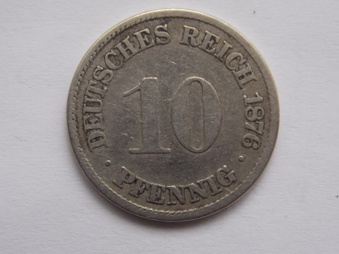 10 PFENNIG 1876 A GERMANIA