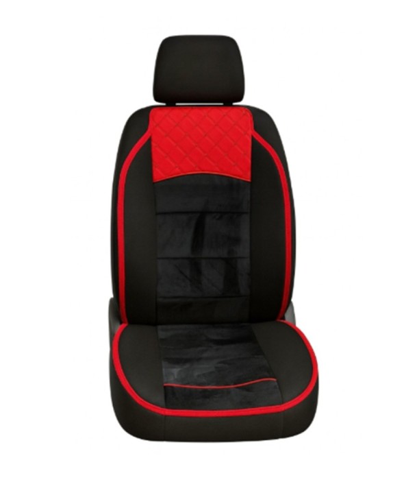 Huse Premium 1+1 pentru scaune fata,Negru + Rosu (XYJ-102D)
