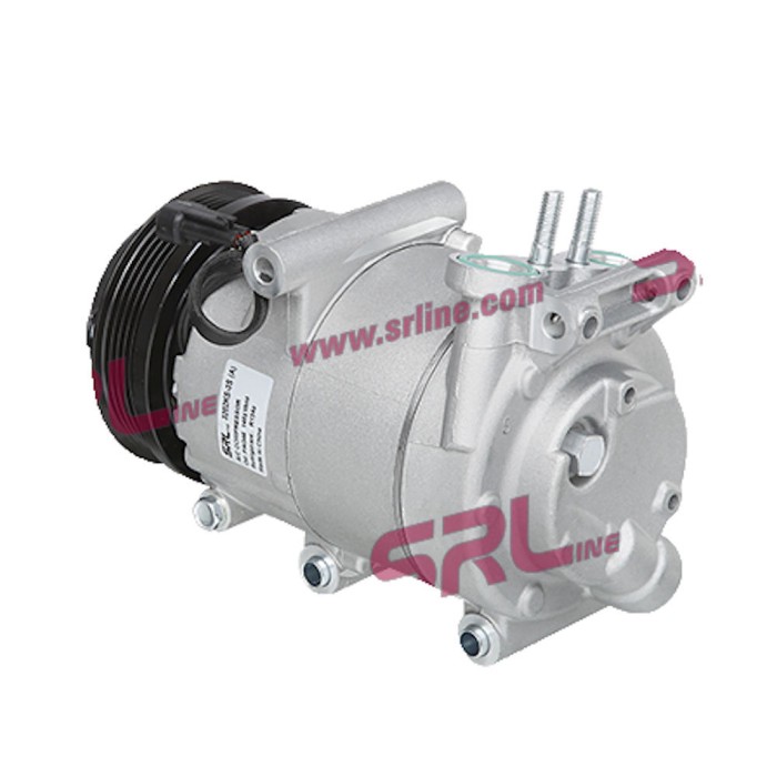Compresor aer conditionat Ford Focus II, 2004-2011; C-MAX, 2007-2011, Focus C-MAX, 2003-2011 motorizare 1.8/2.0, benzina, rola curea 109 mm, 5 canelu