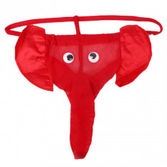 Chiloti barbati tanga sexy ELEFANT - ROSU foto