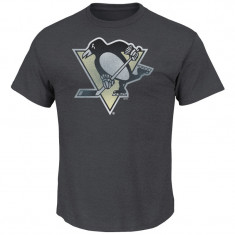 Pittsburgh Penguins tricou de bărbați Pigment Dyed grey - L foto