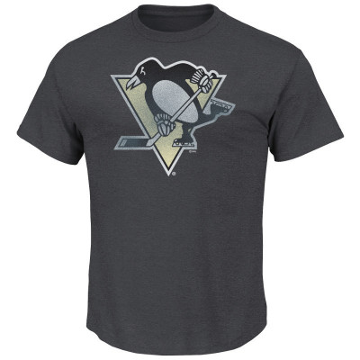 Pittsburgh Penguins tricou de bărbați Pigment Dyed grey - XL foto