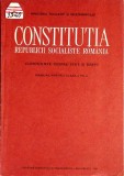 CONSTITUTIA REPUBLICII SOCIALISTE ROMANIA. CUNOSTINTE DESPRE STAT SI DREPT. MANUAL PENTRU CLASA A VII-A (19-351109