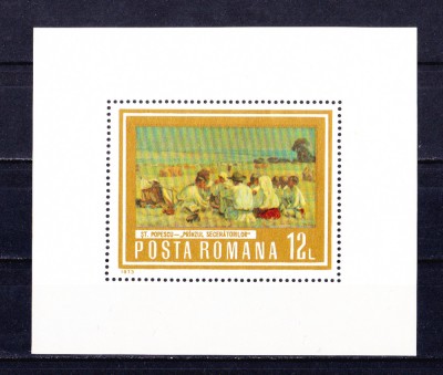 TSV$ - 1973 LP 836 REPRODUCERI DE ARTA - MUNCA, COLITA DANTELATA MNH/** LUX foto