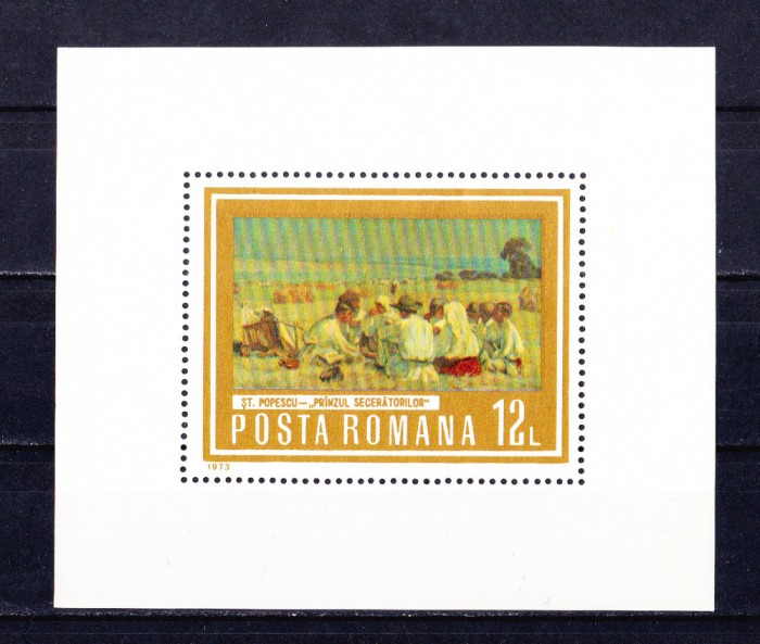 TSV$ - 1973 LP 836 REPRODUCERI DE ARTA - MUNCA, COLITA DANTELATA MNH/** LUX