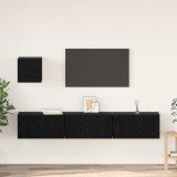 vidaXL Set comodă TV 4 pcs Stejar negru 60 x 30 x 30 cm Lemn compozit
