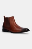 GOE ghete chelsea de piele barbati, culoarea maro, OO1N4021 COGNAC
