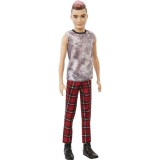 Papusa Barbie Fashionistas - Ken cu tinuta punk, Mattel