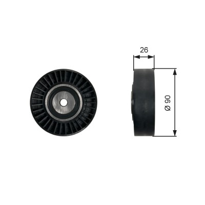 GATES T36461 DriveAlign&amp;reg; Rola ghidare/conducere, curea transmisie foto