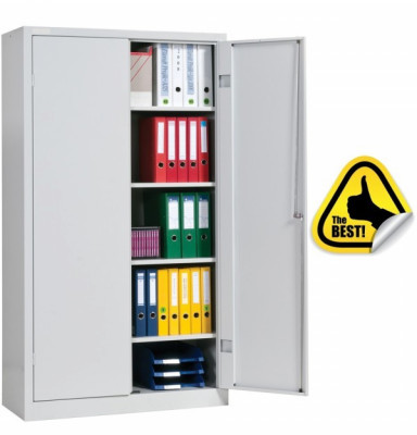 Fiset metalic 4 polite+baza, 200x100x45 cm, vopsit gri, 60kg/polita, dulap metalic Asamblat foto