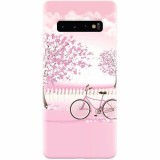 Husa silicon personalizata pentru Samsung Galaxy S10, Pink Spring