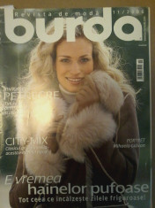 Revista Burda nr.11/2006 in lb. romana cu tipare foto