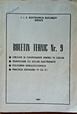 BULETIN TEHNIC Circuite si componente pentru TV color Televizoare cu jocuri electronice Folosirea Vobuloscopului - Electronica Bucuresti