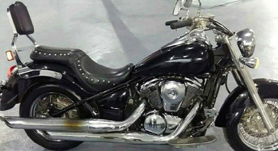 Suport/spatar Sissy bar moto Kawasaki Vulcan VN900 cu portbagaj foto