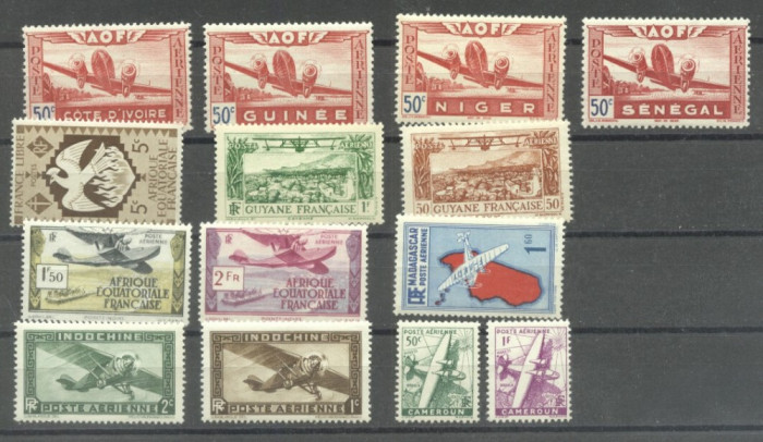 France Colonies 1933/42 Aviation, MNH AG.064