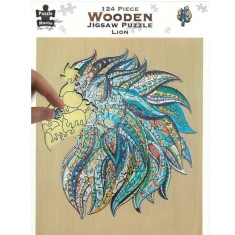 Puzzle din lemn Leu foto