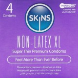 Skins-Prezervative fără Latex XL 4 Bucăți
