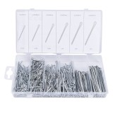 Set sigurante tip cui despicator 555 bucati AMiO, set de sigurante drepte in caseta din plastic, pentru ateliere, service, mecanici si bricolaj,