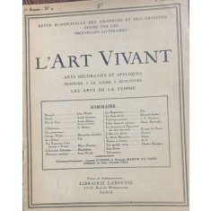 L art vivant- revista in franceza, nr. 9, mai 1925
