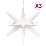 Cumpara ieftin Lumini de Craciun cu LED-uri, 3 buc., alb, 57 cm, pliabil