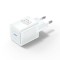 INCARCATOR retea Vention 20W, 1 x USB Type-C, 5V/3A, QC 3.0, alb, &quot;FEPW0-EU&quot; (timbru verde 0.18 lei) - 6922794782099