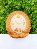 Ceas de perete Păuni Aurii 47 cm, Mecanism Quartz, Design Elegant, Decor Living/Birou