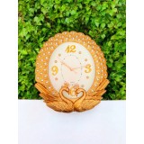 Ceas de perete model păuni aurii 47 cm