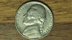 SUA / USA - moneda de colectie - 5 cents 1983 semn monetar P (Philadelphia) - &quot;Jefferson Nickel&quot; - excelenta !