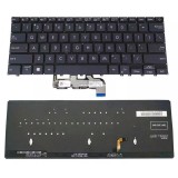 Tastatura Laptop, Asus, ExpertBook B9 B9450C, B9450CEA, B9450F, B9450FA, B9450FAV, iluminata, neagra, layout US